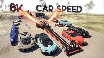 🏎️ 8K CAR Speed Comparison