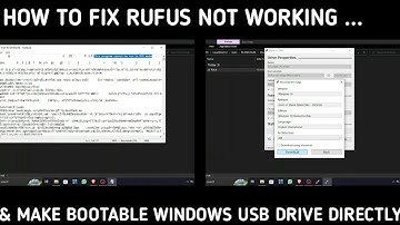 HOW TO FIX RUFUS AND MAKE A BOOTABLE WINDOWS USB DRIVE DIRECTLY WITHOUT USING ANY EXTERNAL SOURCE