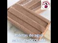 Paleta de agua sabor CHOCOLATE