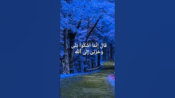 “قَالَ إِنَّمَآ أَشْكُوا۟ بَثِّى وَحُزْنِىٓ إِلَى ٱللَّهِ” Surah Yusuf 86 | سورة يوسف ٨٦ إسلام صبحي