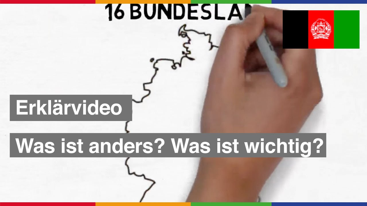 Erklärvideo Dari: Deutschland – Was ist anders? Was ist wichtig