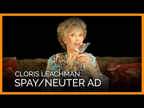 Cloris Leachman Spay/Neuter Ad for PETA