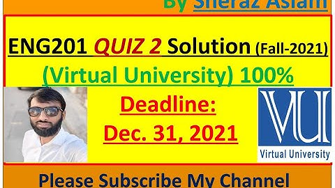 ENG201 Quiz 2 Solution Virtual University 100% || Business and Technical English Writing