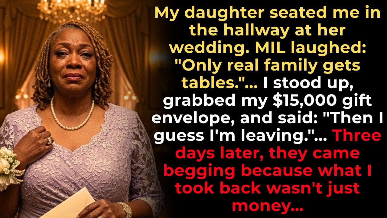 When I Attended My Daughter’s Wedding, My Seat Was in the Hallway. MIL Smirked. 'Only Close Famil...