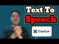 Paano mag edit ng gamit ang text to speech sa capcut  how to create txt to speech on android