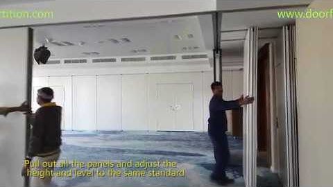 Doorfold Movable Wall Installation and Operable Wall Tracks Installation