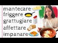 Tutti i verbi per cucinare in italiano lezione di lessico italiano per stranieri livello avanzato
