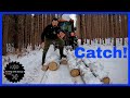 Why I Need Tire Chains | Compact Tractor Skidding Trees in the Winter