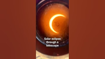 Gorgeous 2023 Solar Eclipse View through a Telescope