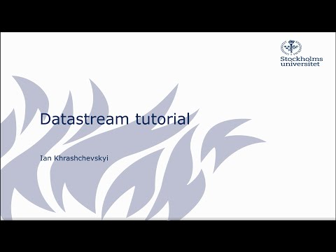 Tutorial on Datastream