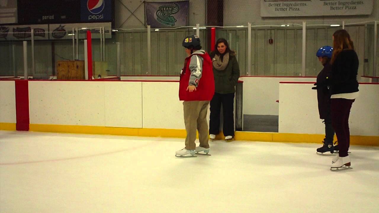 Patty Bryant Ice Skating without Walker Part 2