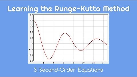 Learning the Runge-Kutta Method 3. Second-Order Equations