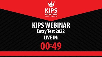 Live Webinar Entry Tests Preparation 2022