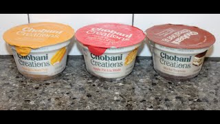 Chobani Creations: Orange Cream Pop, Apple Pie à la Mode & Mocha Tiramisu Review