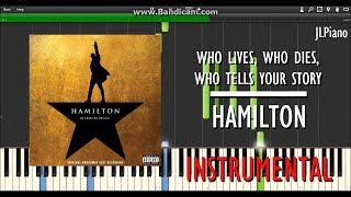 Who Lives, Who Dies, Who Tells Your Story - Hamilton (Synthesia Piano Backing) *SHEET MUSIC* chords