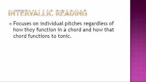 Sight Singing: Applications of Gordon