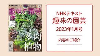 NHKテキスト『趣味の園芸』2023年1月号の紹介