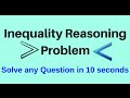 Inequality Reasoning Tricks : Solve any question in 10 seconds