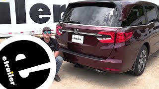 etrailer Class III Trailer Hitch Installation  2020 Honda Odyssey