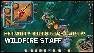 Albion Online PvP: FF Party Destroys Dive Party (Wildfire)/ 알비온 PvP: 다이브 파티 터뜨린 페임 파티(와일드파이어)