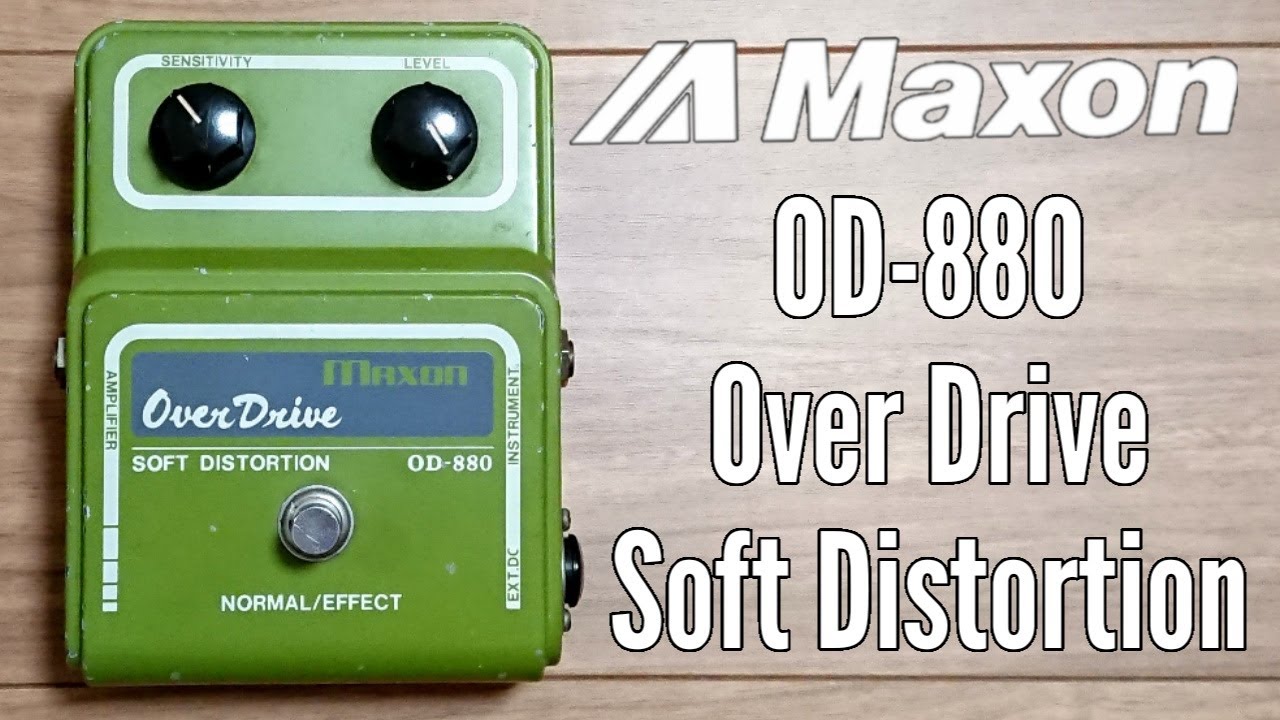 Vintage Maxon OD-880 Over Drive Soft Distortion with Les Paul demo