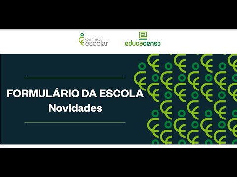 Novidades Formulário Escola - Matrícula Inicial 2022