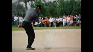 Tiger Woods - Short Bunker Shot Ultra Slow Motion (2014)