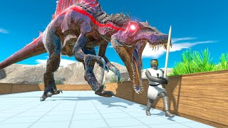 Escape from Spinosaurus Demon  Animal Revolt Battle Simulator