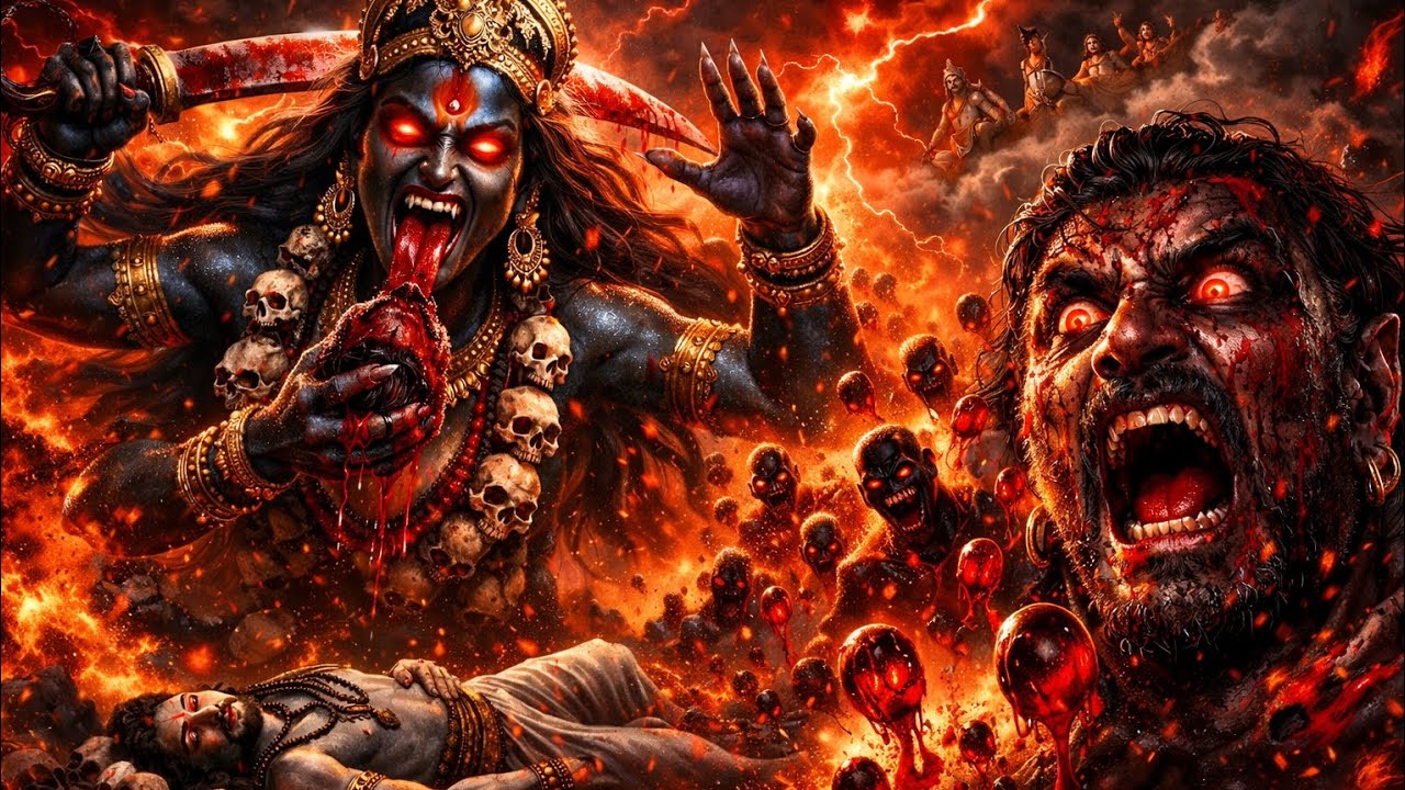 కాళికాదేవీ రక్తబీజ రక్తం ఎందుకు తాగాల్సి వచ్చింది? 😱