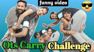 OTS Carry Challenge / ots carry challenge husband wife / pooja punit ki masti @VloggerPoojajadon