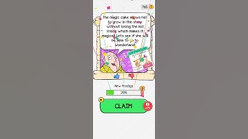 Braindom Level 91 Remeber the story of " Alice in Wonderland", she needs the key.