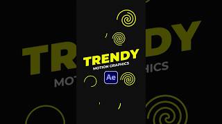 Create Trendy Motion Graphics in After Effects #tutorial