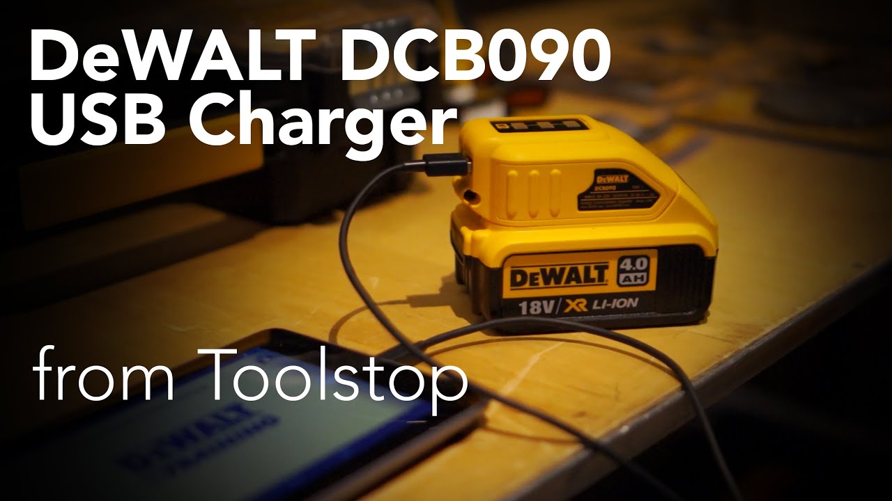 DEWALT DCB090 USB Charging XR Battery Adaptor 