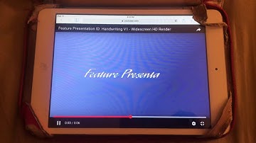 Feature Presentation Handwriting