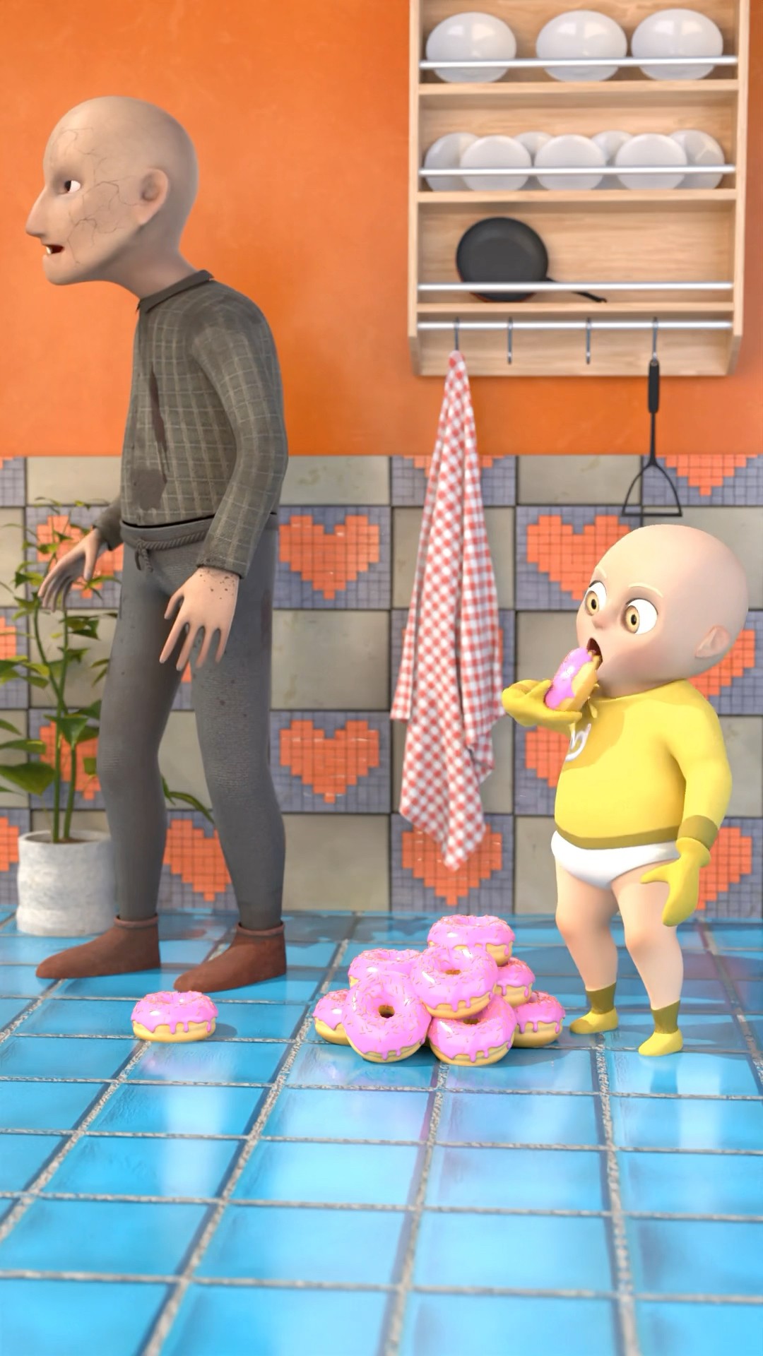 Donut in my mouth! #shorts