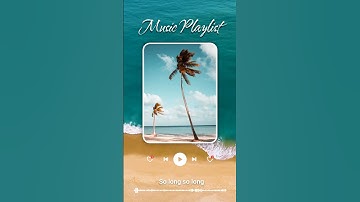 Thumbnail of Free Song Lyrics Ocean Wave Video Template (Customizable) - FlexClip