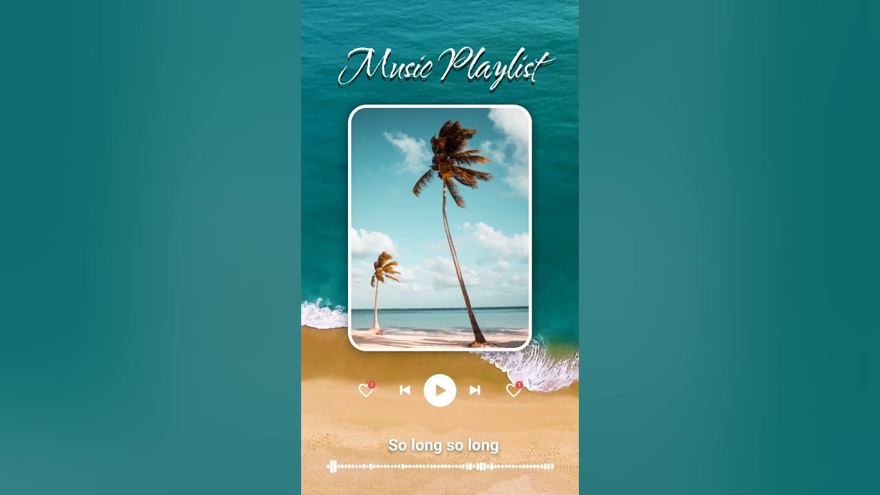 Free Song Lyrics Ocean Wave Video Template (Customizable) - FlexClip