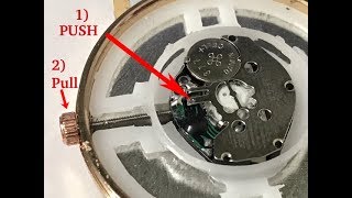 How to Remove Crown \u0026 Stem from Quartz Movement Watch