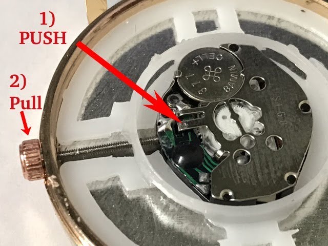 How to Remove Crown & Stem from Quartz Movement Watch - YouTube
