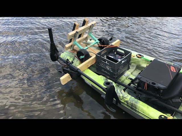 Pélican Catch gen2 DIY motor mount on water test 😁😁 