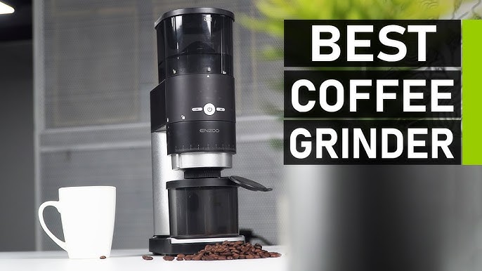 Anti-static Conical Burr Coffee Grinder with 48 Grind Settings, binROC  Adjustable Electric Coffee Bean Grinder for 2-12 Cups (Black)