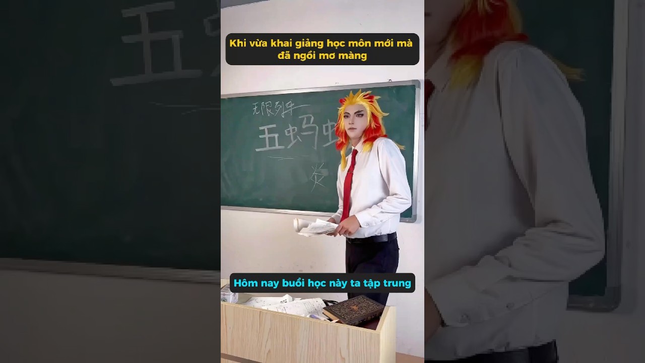 Đây chính là hậu quả của việc ngủ trong giờ học #meowcosplay #shorts