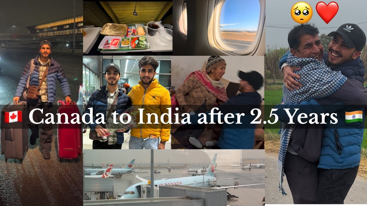 Surprise visit to India 🇨🇦🇮🇳| Canada to Punjab Surprise | After 2.5 years | Family reaction 🥺❤️