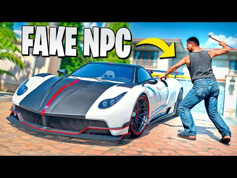 Ich KLAUE SPIELERN ihre AUTOS als FAKE NPC! 😨 | GTA 5 RP Real Life Online