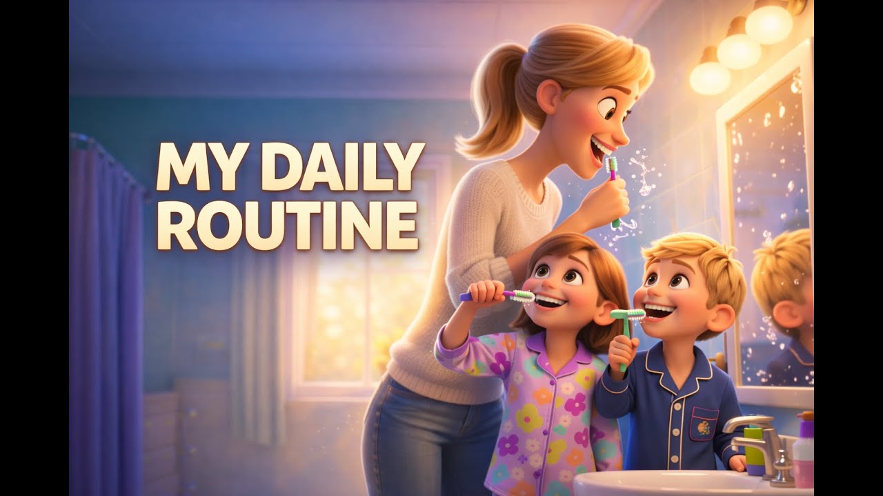 My Daily Routine as a Mom | Easy English Listening Practice (A2) - YouTube