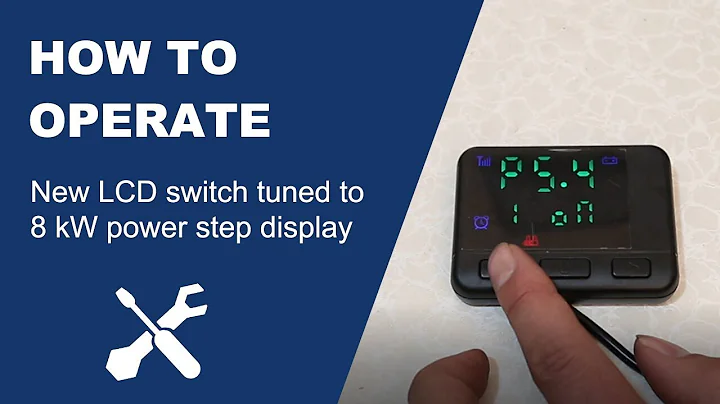 【Explanation】New LCD switch tuned to 8 kW power step display