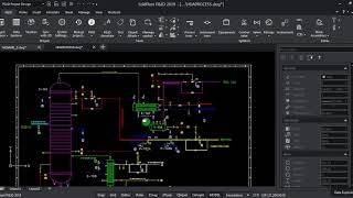 Drawing P&ID Distillation of HDA Process Episode 5