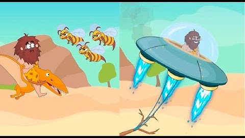 Comics Bob - Caveman Adventure All Levels Solutions Level  36-40. Android Gameplay Walkthrough.