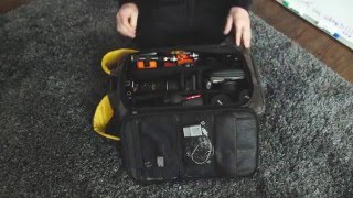 What gear Rory Kramer keeps in his backpack.