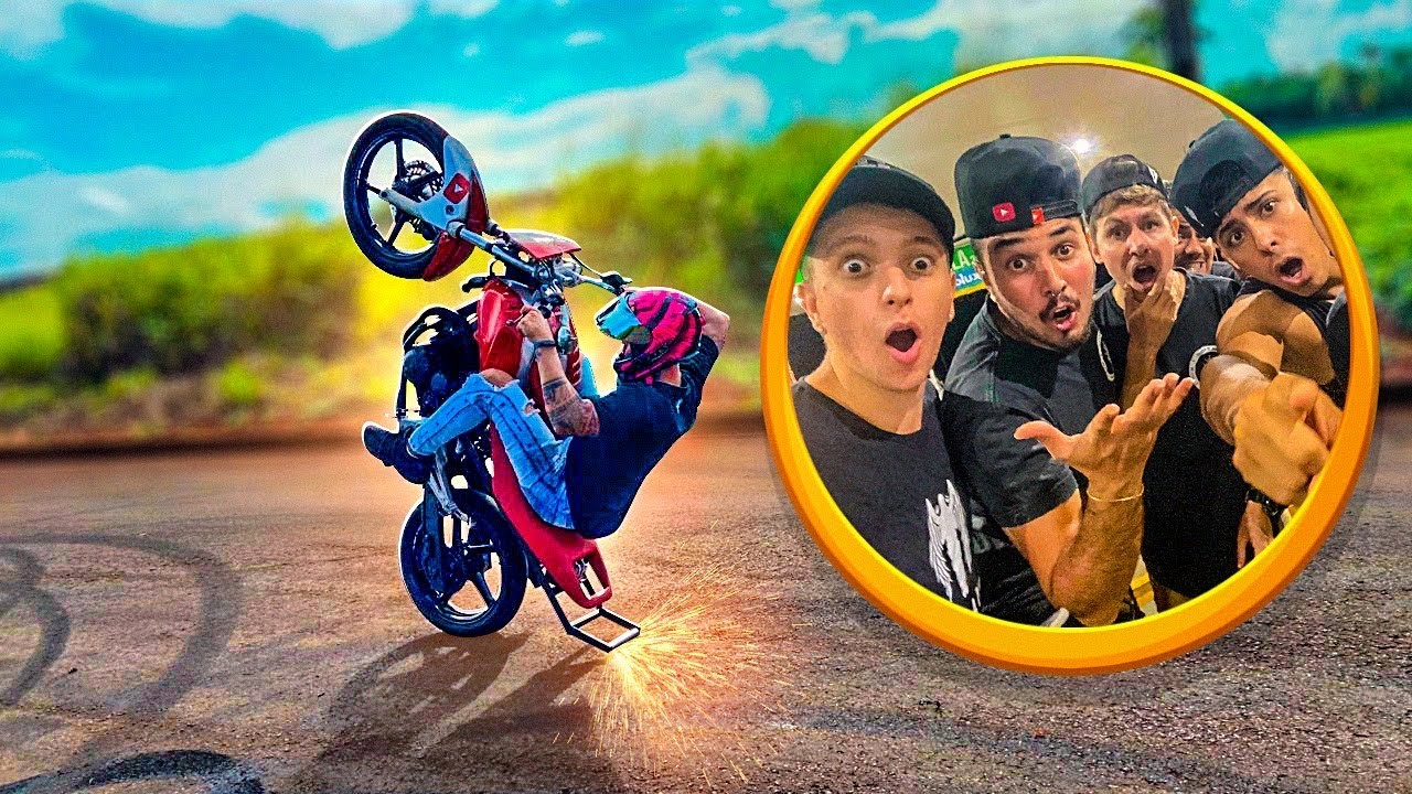 CHEGUEI RALANDO TUDO COM A MOTO DE GRAU ! 